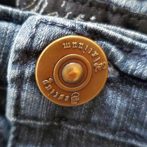 Destiny Platinum Women's Blue/Black Capri Jeans Pants SZ 22 - Picture 3 of 8